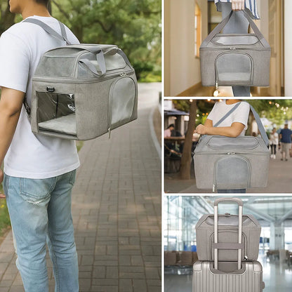 Dog carrier bag | Breathable shoulder bag for travel & outings