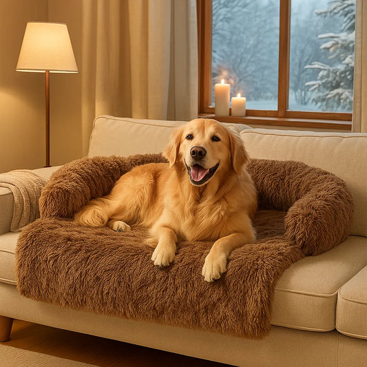 Fluffy Hundebett & Hundedecke | Waschbar, weich & rutschfest