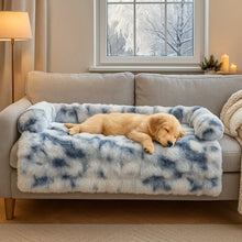 Plush Dog Bed & Dog Blanket | Washable Sofa Cover