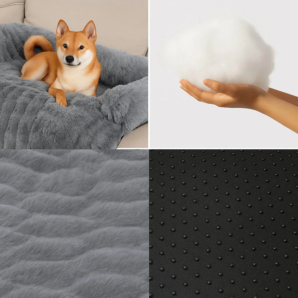 Plüsch Hundebett & Hundedecke |  Waschbares sofabezug