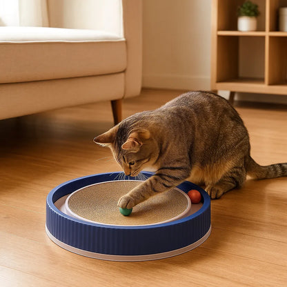 Kratzmatte für Katzen mit Spielball |  Zum Möbelschutz & für die Krallenpflege