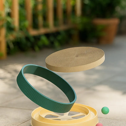 Kratzmatte für Katzen mit Spielball |  Zum Möbelschutz & für die Krallenpflege
