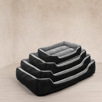 Hundebett mit erhöhtem Rand | Weiches & formstabiles Kuschelbett