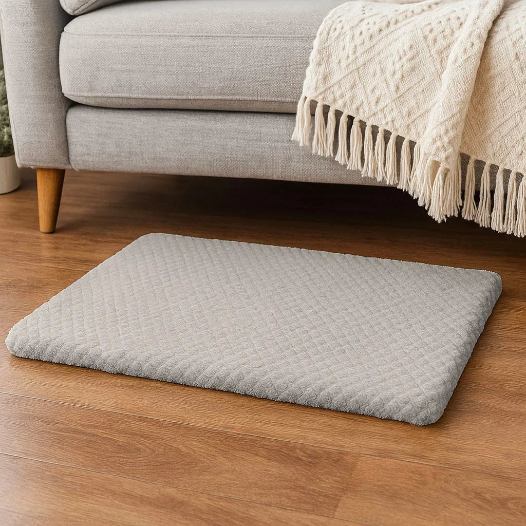 Hundebett mit abnehmbarem Bezug | Waschbar, rutschfest & warm für den Winter
