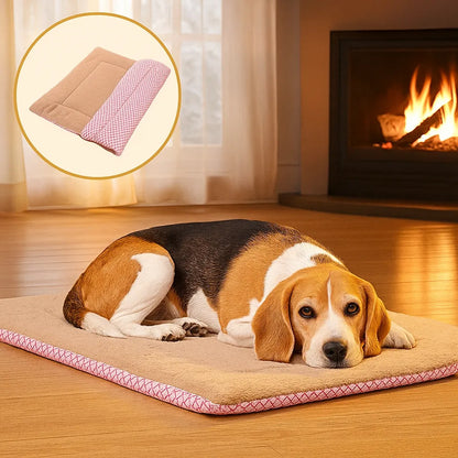 Hundebett waschbar | Rutschfestes & warmes Kuschelbett für Zuhause & unterwegs