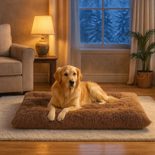 Washable Plush Dog Bed | Non-Slip & Foldable Cuddle Bed for Winter & Everyday Use