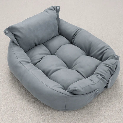 Hundebett 3-in-1 | Faltbares Winterbett, Sofa & Matratze in einem