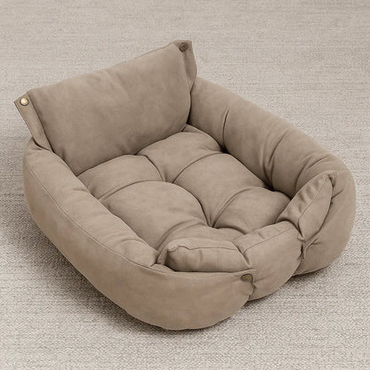 Hundebett 3-in-1 | Faltbares Winterbett, Sofa & Matratze in einem