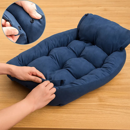 Hundebett 3-in-1 | Faltbares Winterbett, Sofa & Matratze in einem