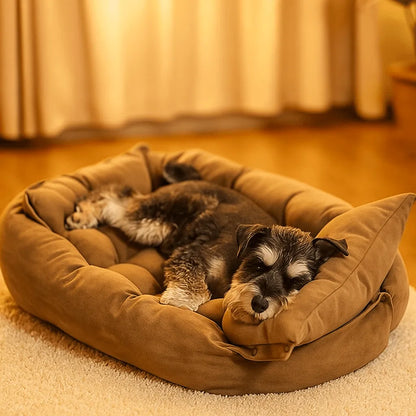 Hundebett 3-in-1 | Faltbares Winterbett, Sofa & Matratze in einem