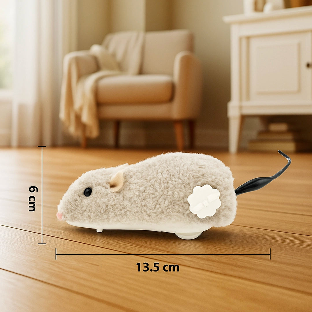 Katzenspielzeug Maus aufziehbar | Interaktiver Spielspaß ohne Batterie