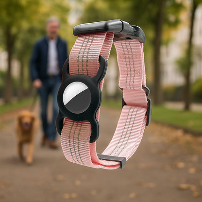 Hundehalsband mit AirTag Halterung | Verstellbar & robust für Outdoor-Abenteuer