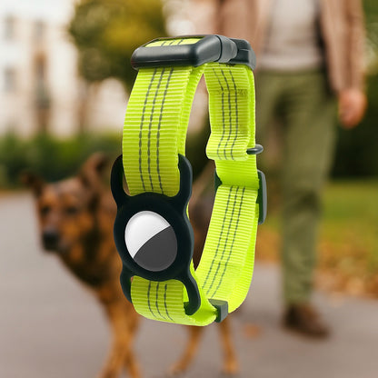 Hundehalsband mit AirTag Halterung | Verstellbar & robust für Outdoor-Abenteuer