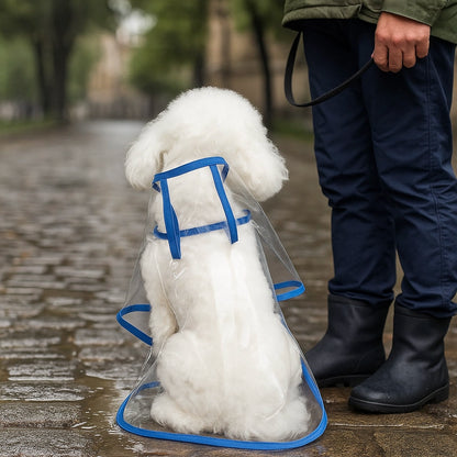 Transparenter Hundemantel Regenmantel | Wasserdichter Schutz bei Regen