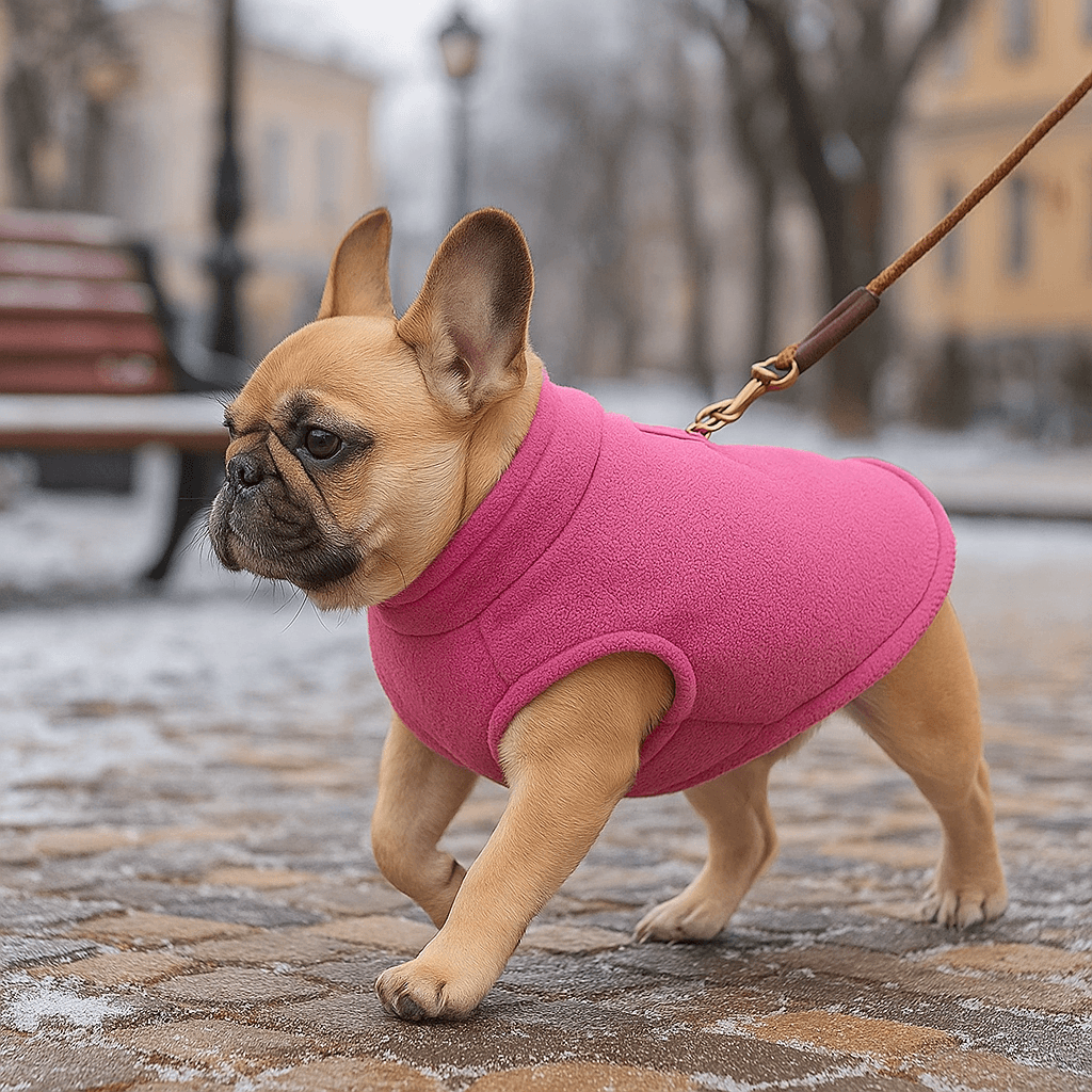 Winter Hundemantel mit D-Ring | Warm & bequem