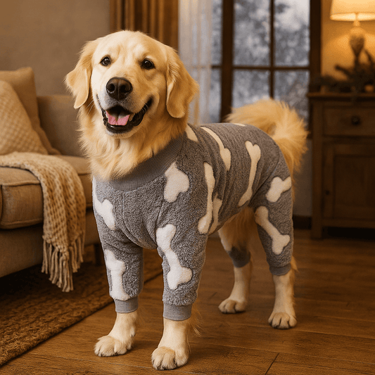 Flanell Hundepullover Winter | Warmer Hundemantel zum Schlafen & Kuscheln
