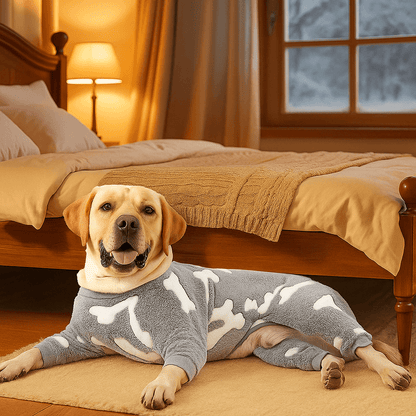 Flanell Hundepullover Winter | Warmer Hundemantel zum Schlafen & Kuscheln