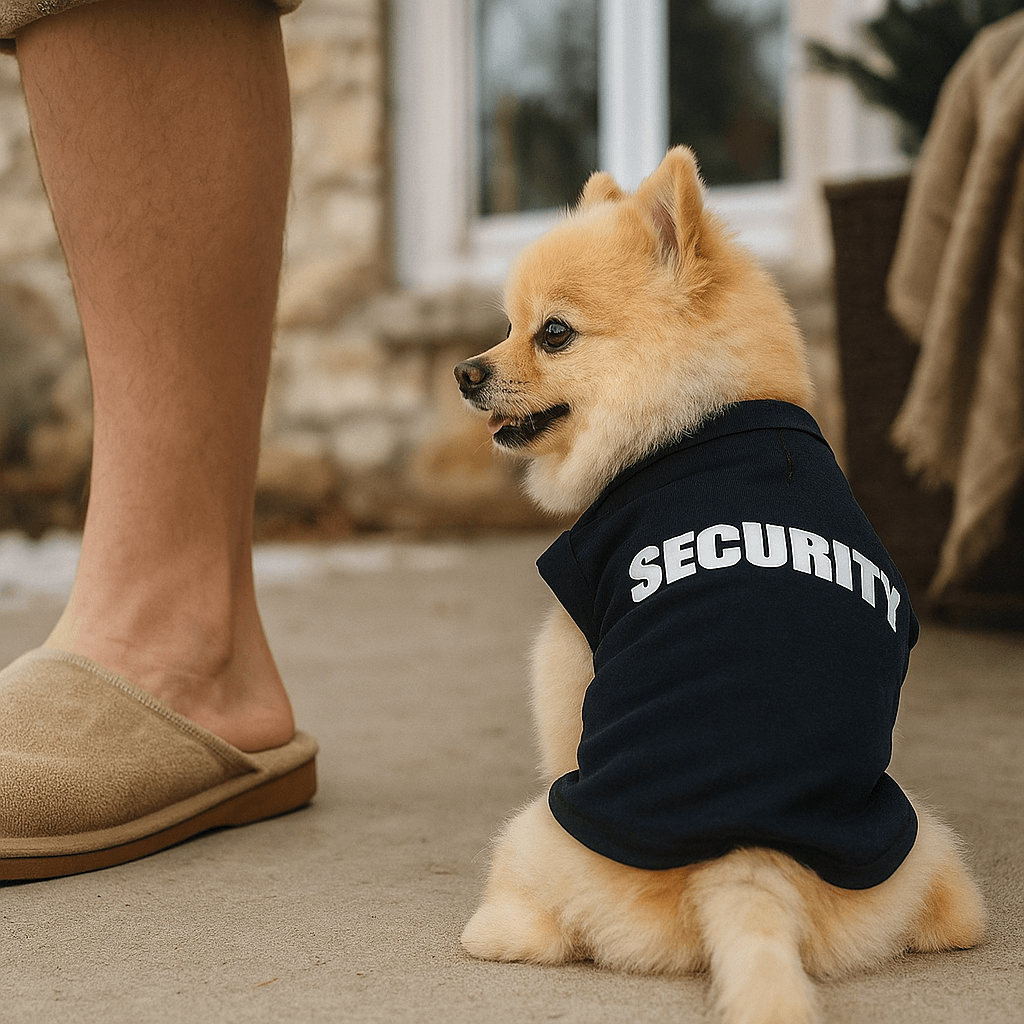 Baumwoll Hundejacke mit Print | Bequemer Hundemantel für kleine Hunde
