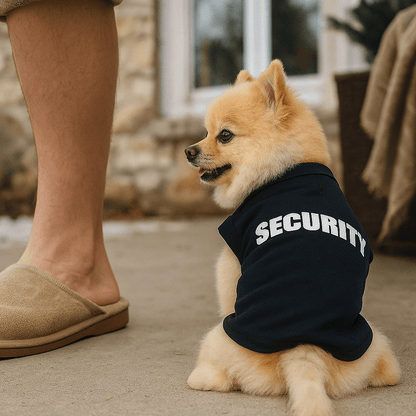 Baumwoll Hundejacke mit Print | Bequemer Hundemantel für kleine Hunde