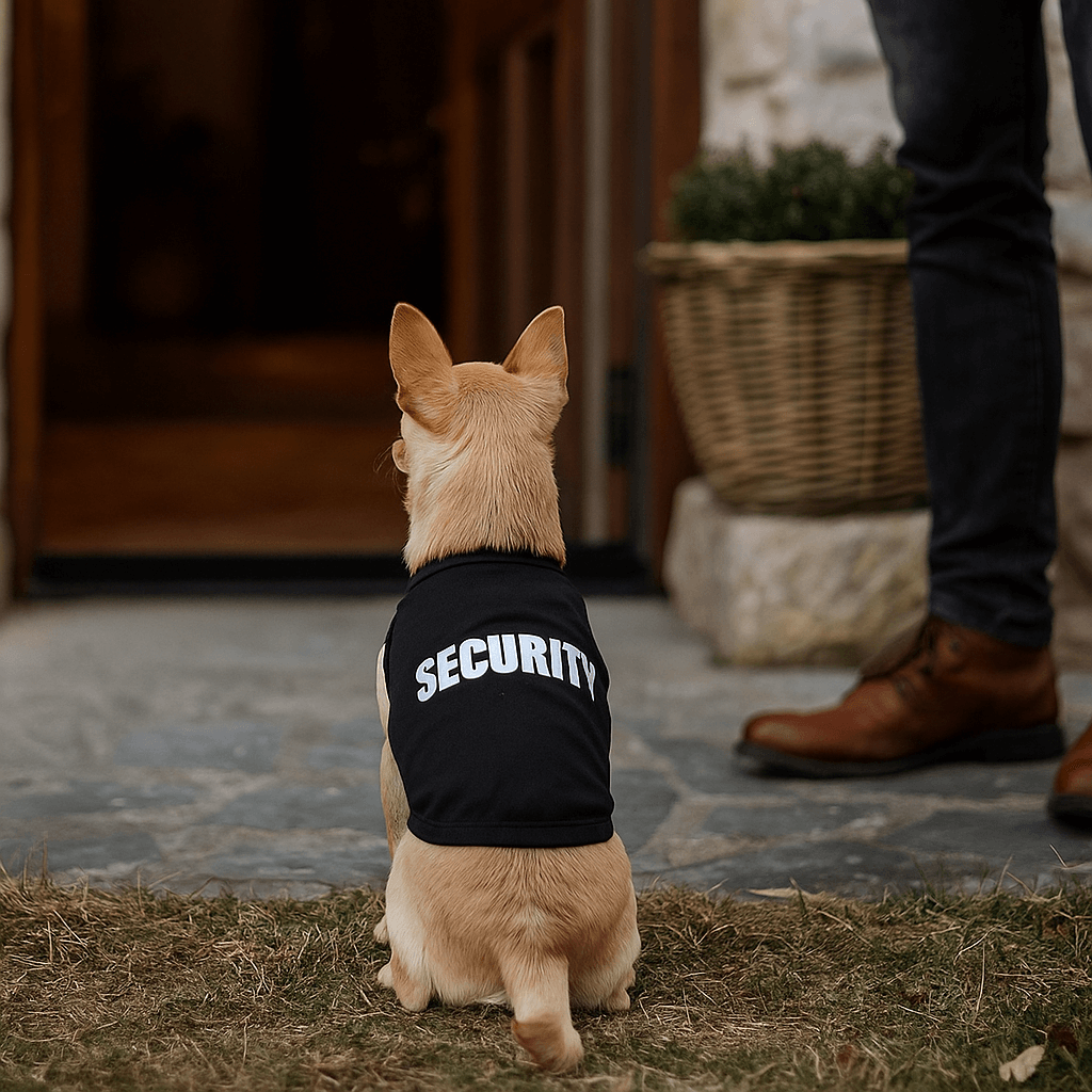 Baumwoll Hundejacke mit Print | Bequemer Hundemantel für kleine Hunde