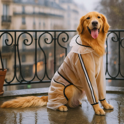 Hundemantel Regenjacke für große Hunde | Wasserdicht & bequem