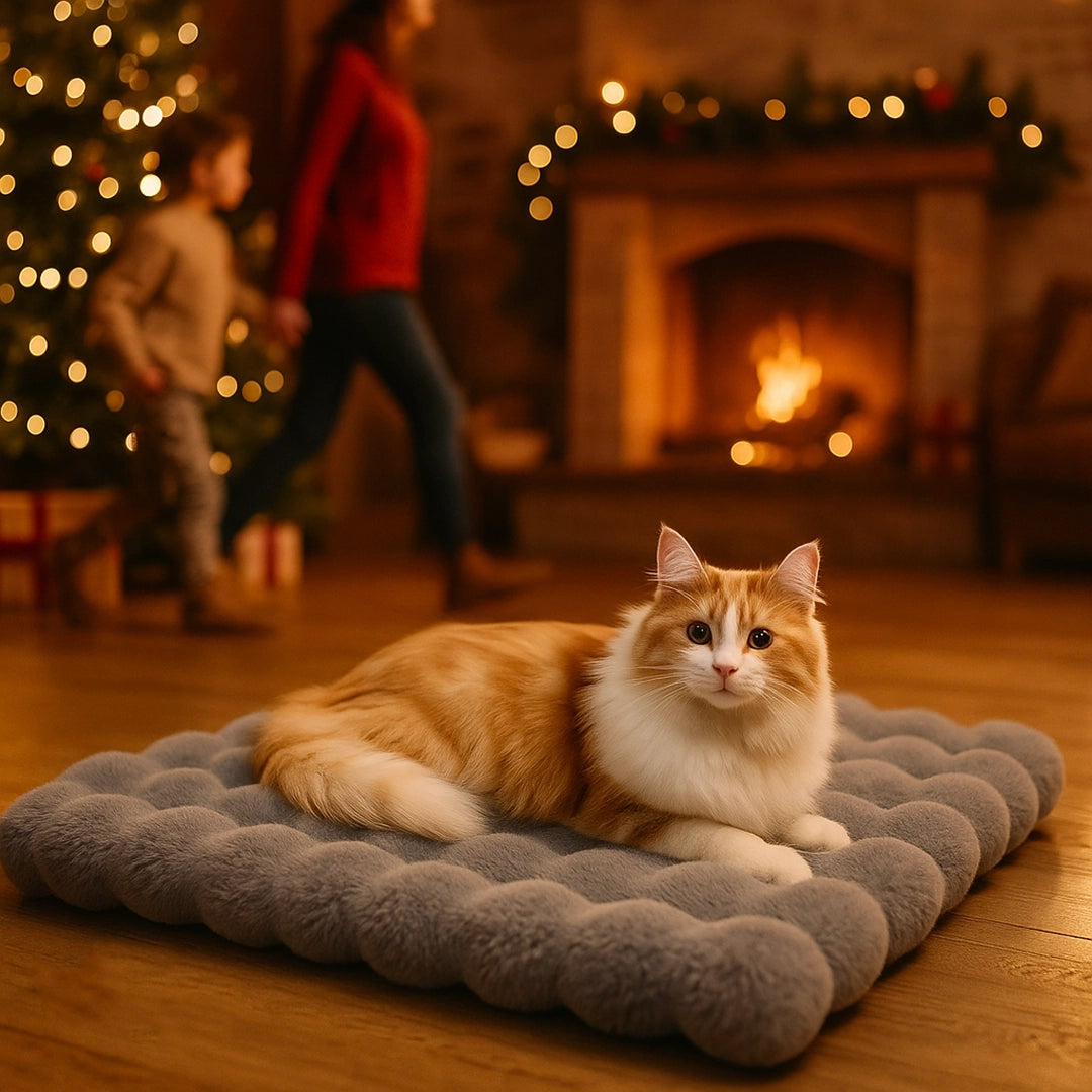 Katzenbett Kissen | Weiches Winter-Schlafkissen für Katzen