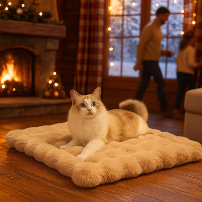 Katzenbett Kissen | Weiches Winter-Schlafkissen für Katzen