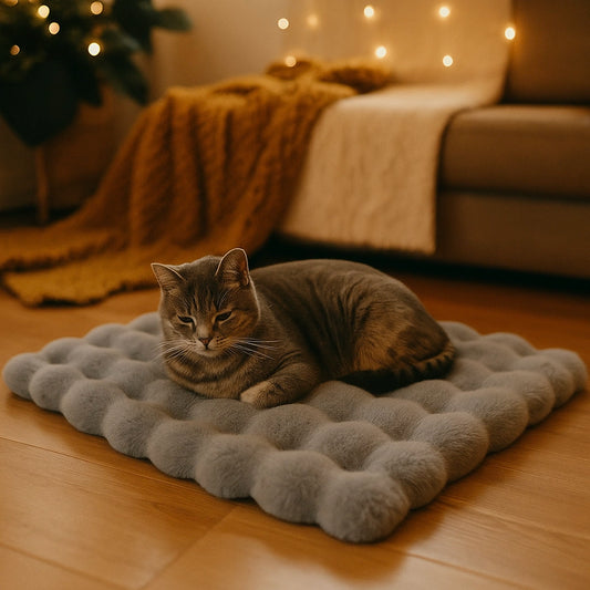 Katzenbett Kissen | Weiches Winter-Schlafkissen für Katzen