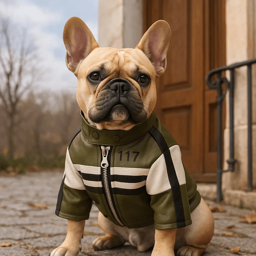 Hundemantel im Leder-Look | Stylische Hundejacke für Herbst & Winter
