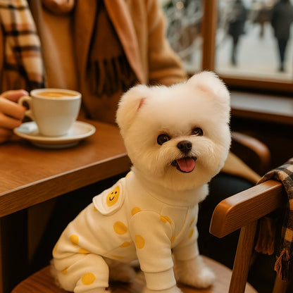Hundepullover Winter | Warmer Strickpullover mit Eier-Muster für Hunde