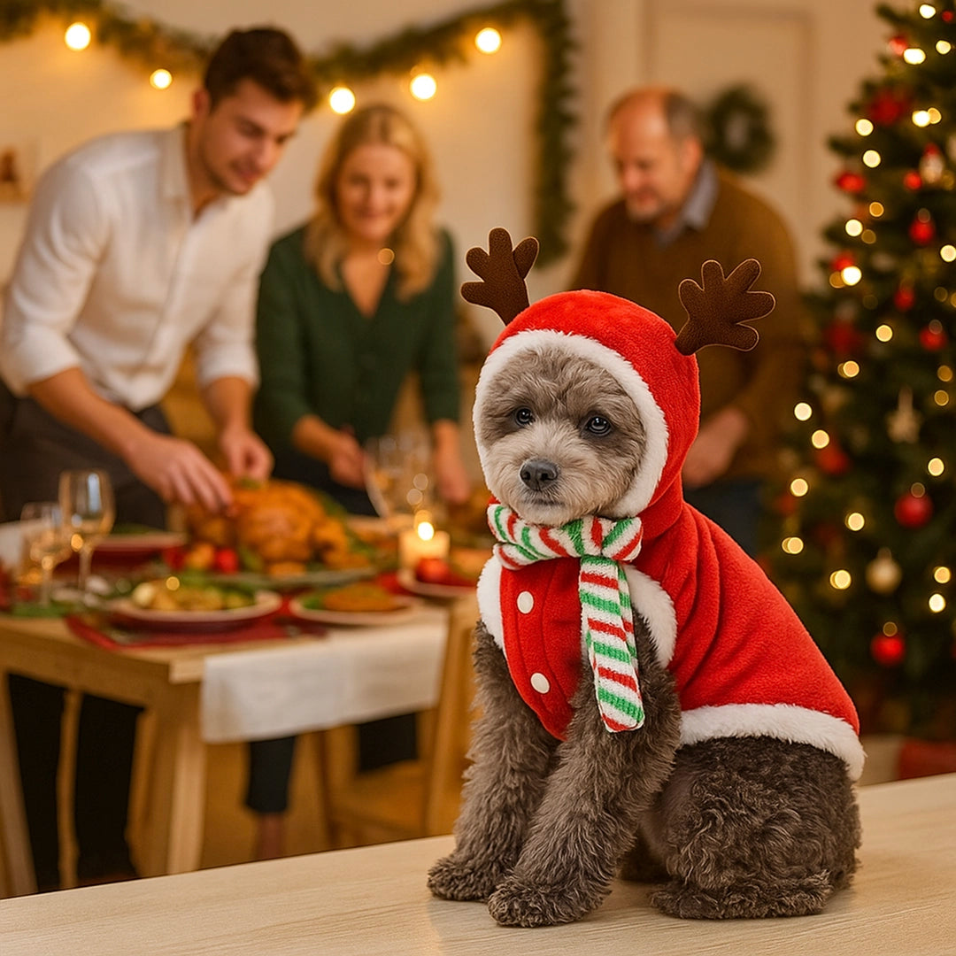 Hundepullover Weihnachten | Warmer Strickpullover für Hunde in festlichem Design