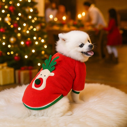 Hundepullover Weihnachten | Warmer Strickpullover für Hunde in festlichem Design