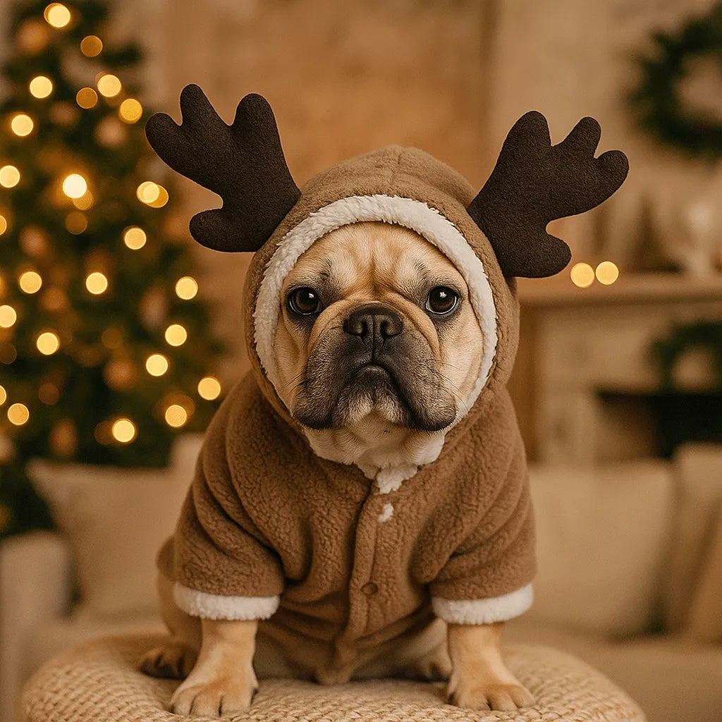 Hundepullover Weihnachten | Warmer Strickpullover für Hunde in festlichem Design