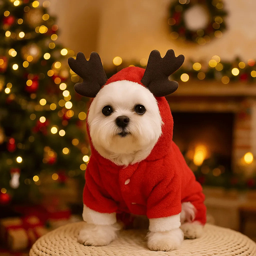 Hundepullover Weihnachten | Warmer Strickpullover für Hunde in festlichem Design
