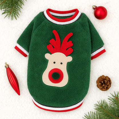 Hundepullover Weihnachten | Warmer Strickpullover für Hunde in festlichem Design