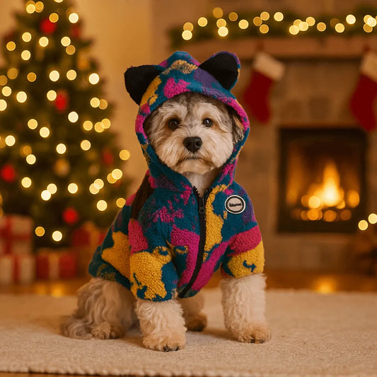 Hundemantel Camouflage | Warme Hundekleidung für Herbst & Winter