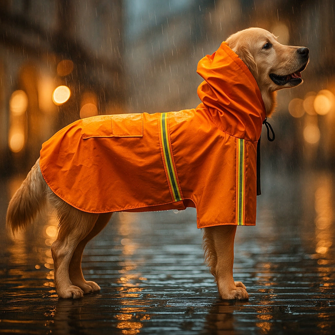 Hundemantel reflektierend | Wasserdichter Hundejacke für Regenwetter