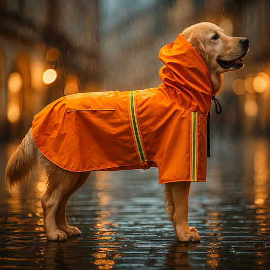 Hundemantel reflektierend | Wasserdichter Hundejacke für Regenwetter