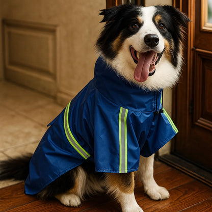 Hundemantel reflektierend | Wasserdichter Hundejacke für Regenwetter