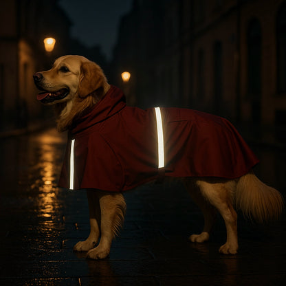 Hundemantel reflektierend | Wasserdichter Hundejacke für Regenwetter
