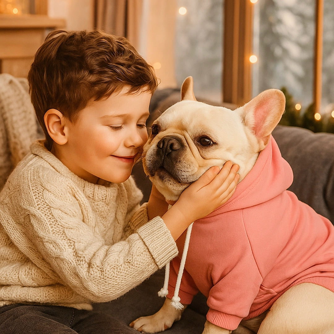 Hundemantel Fleece Hoodie | Warmer Hundepullover für kalte Tage