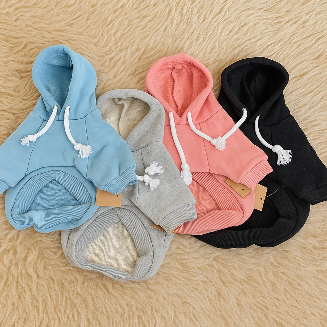Hundemantel Fleece Hoodie | Warmer Hundepullover für kalte Tage