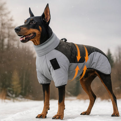 Hundemantel Winter | Wasserdichte Hundejacke für große Hunde