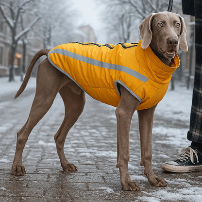 Hundemantel Winter | Winddichte Fleece-Jacke für große Hunde
