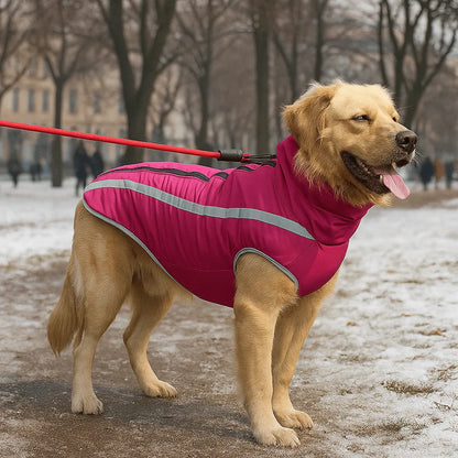 Hundemantel Winter | Winddichte Fleece-Jacke für große Hunde