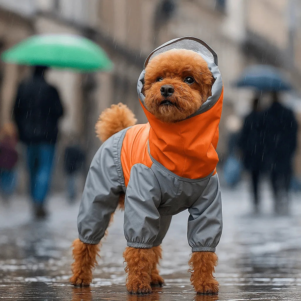 Hundemantel wasserdicht | Allwetter Hundejacke für Regen & Outdoor