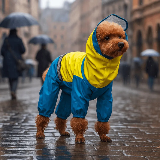 Hundemantel wasserdicht | Allwetter Hundejacke für Regen & Outdoor