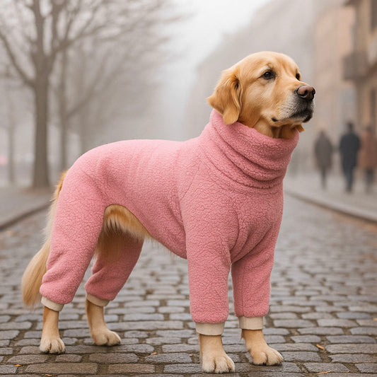 Hundemantel Fleece Wendejacke | Reversibler Wintermantel für Hunde