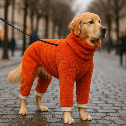 Hundemantel Fleece Wendejacke | Reversibler Wintermantel für Hunde
