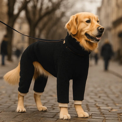 Hundemantel Fleece Wendejacke | Reversibler Wintermantel für Hunde